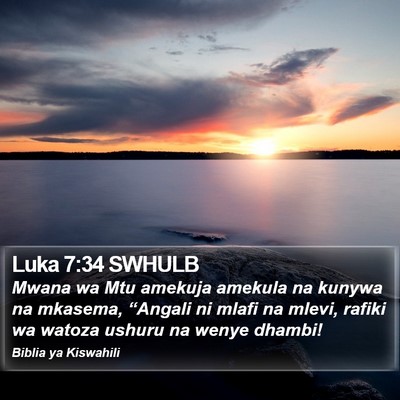 Luka 7:34 SWHULB Bible Verse Image