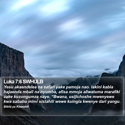 Luka 7:6 SWHULB Bible Verse Image