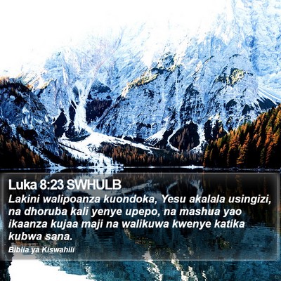 Luka 8:23 SWHULB Bible Verse Image