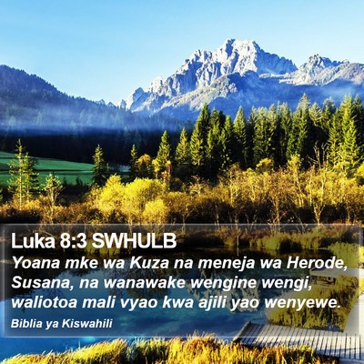 Luka 8:3 SWHULB Bible Verse Image