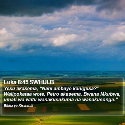 Luka 8:45 SWHULB Bible Verse Image