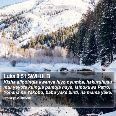 Luka 8:51 SWHULB Bible Verse Image