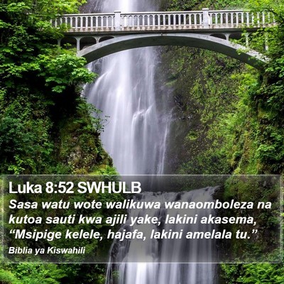Luka 8:52 SWHULB Bible Verse Image