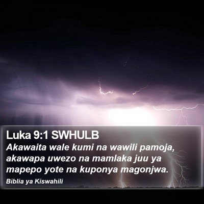 Luka 9:1 SWHULB Bible Verse Image