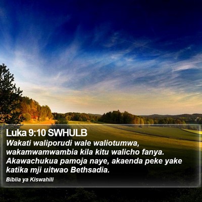 Luka 9:10 SWHULB Bible Verse Image