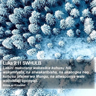 Luka 9:11 SWHULB Bible Verse Image