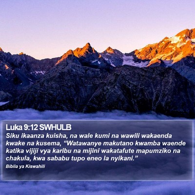Luka 9:12 SWHULB Bible Verse Image