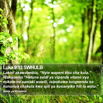 Luka 9:13 SWHULB Bible Verse Image