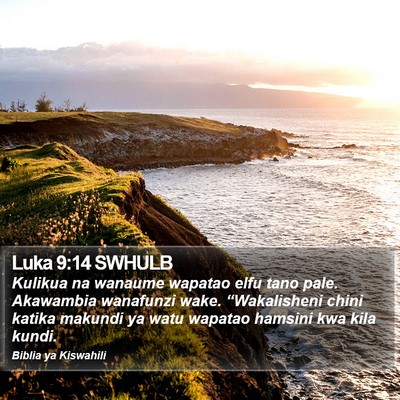 Luka 9:14 SWHULB Bible Verse Image