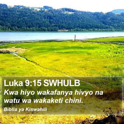 Luka 9:15 SWHULB Bible Verse Image