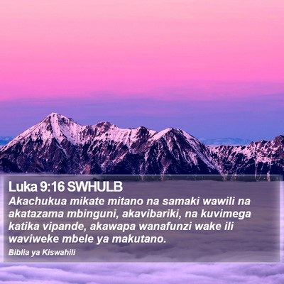 Luka 9:16 SWHULB Bible Verse Image
