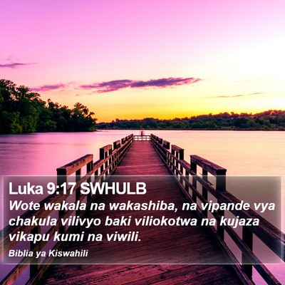 Luka 9:17 SWHULB Bible Verse Image