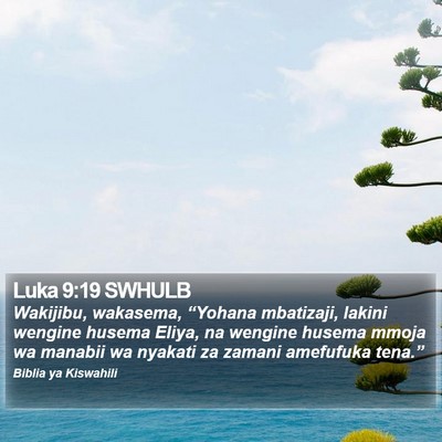 Luka 9:19 SWHULB Bible Verse Image