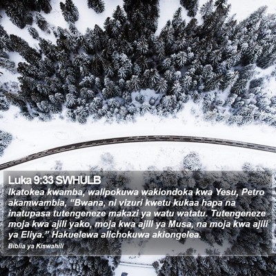 Luka 9:33 SWHULB Bible Verse Image