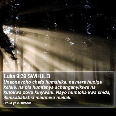 Luka 9:39 SWHULB Bible Verse Image