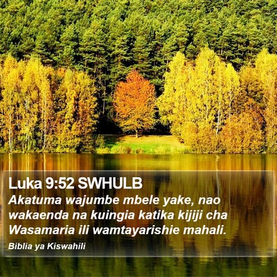 Luka 9:52 SWHULB Bible Verse Image