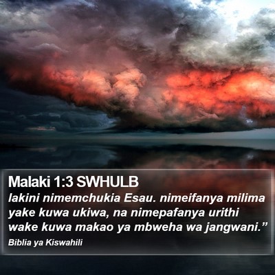 Malaki 1:3 SWHULB Bible Verse Image