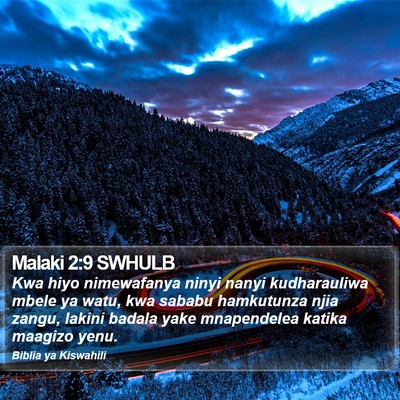 Malaki 2:9 SWHULB Bible Verse Image