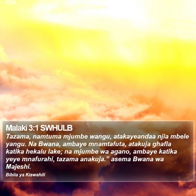 Malaki 3:1 SWHULB Bible Verse Image