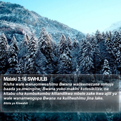Malaki 3:16 SWHULB Bible Verse Image