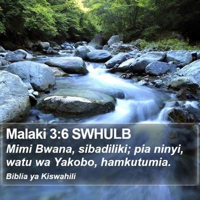 Malaki 3:6 SWHULB Bible Verse Image