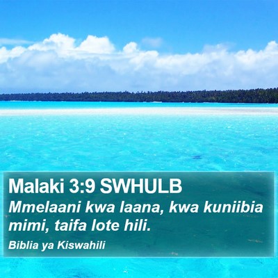 Malaki 3:9 SWHULB Bible Verse Image