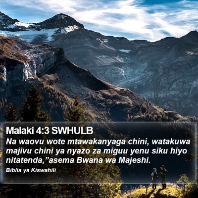 Malaki 4:3 SWHULB Bible Verse Image