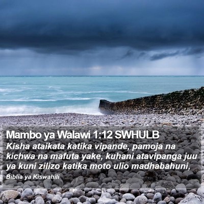 Mambo ya Walawi 1:12 SWHULB Bible Verse Image