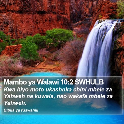 Mambo ya Walawi 10:2 SWHULB Bible Verse Image