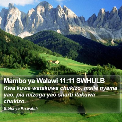 Mambo ya Walawi 11:11 SWHULB Bible Verse Image