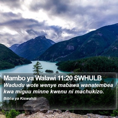 Mambo ya Walawi 11:20 SWHULB Bible Verse Image