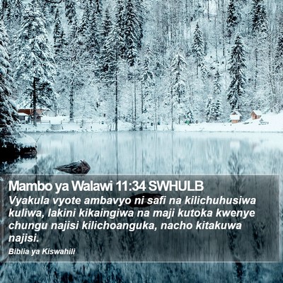 Mambo ya Walawi 11:34 SWHULB Bible Verse Image