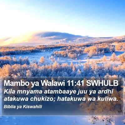 Mambo ya Walawi 11:41 SWHULB Bible Verse Image