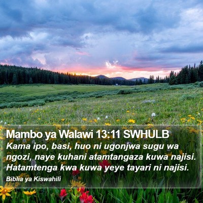 Mambo ya Walawi 13:11 SWHULB Bible Verse Image