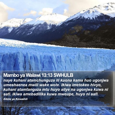 Mambo ya Walawi 13:13 SWHULB Bible Verse Image