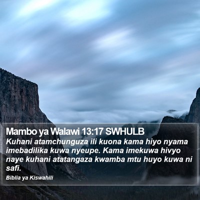 Mambo ya Walawi 13:17 SWHULB Bible Verse Image