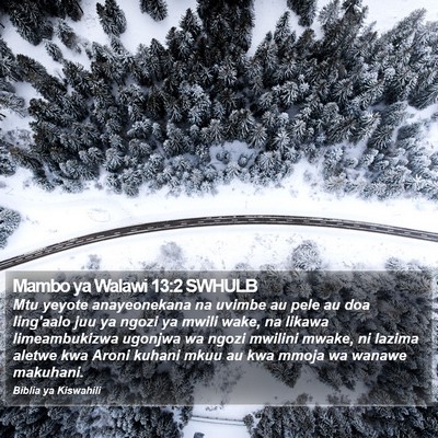 Mambo ya Walawi 13:2 SWHULB Bible Verse Image