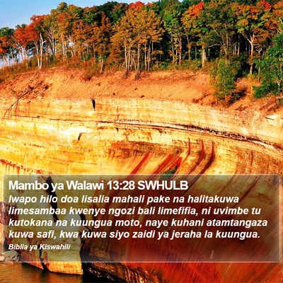 Mambo ya Walawi 13:28 SWHULB Bible Verse Image