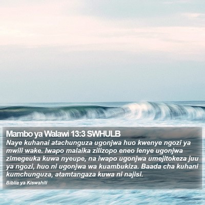 Mambo ya Walawi 13:3 SWHULB Bible Verse Image