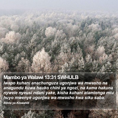 Mambo ya Walawi 13:31 SWHULB Bible Verse Image