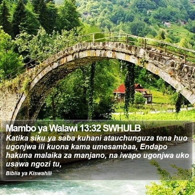 Mambo ya Walawi 13:32 SWHULB Bible Verse Image