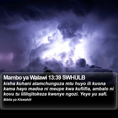 Mambo ya Walawi 13:39 SWHULB Bible Verse Image