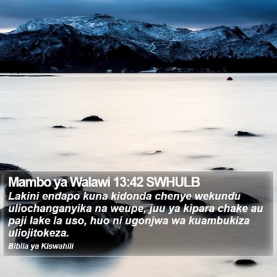Mambo ya Walawi 13:42 SWHULB Bible Verse Image