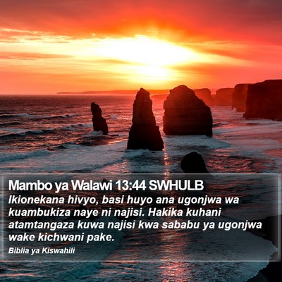 Mambo ya Walawi 13:44 SWHULB Bible Verse Image