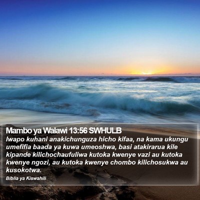 Mambo ya Walawi 13:56 SWHULB Bible Verse Image