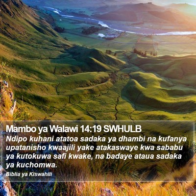 Mambo ya Walawi 14:19 SWHULB Bible Verse Image