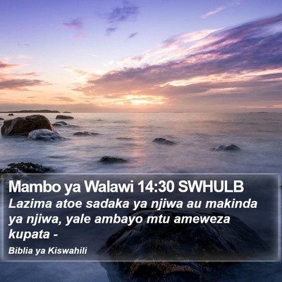 Mambo ya Walawi 14:30 SWHULB Bible Verse Image