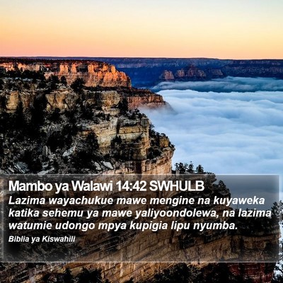 Mambo ya Walawi 14:42 SWHULB Bible Verse Image