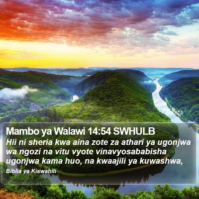 Mambo ya Walawi 14:54 SWHULB Bible Verse Image
