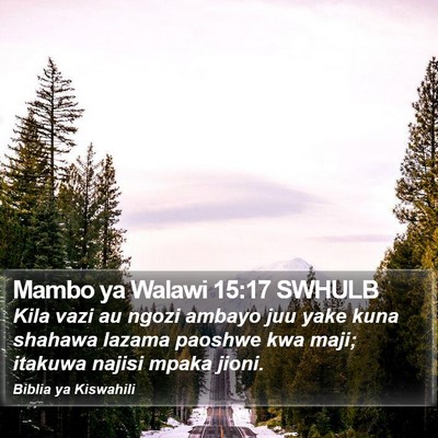 Mambo ya Walawi 15:17 SWHULB Bible Verse Image